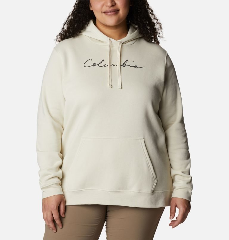 Women\'s Columbia Trek Graphic Hoodie Cream | Plus Size CA-Z86L1